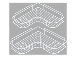 Organizador de ducha de acero inoxidable, con adhesivo antioxidante, para cocina y baño - adhesivo incluido (blanco) NEVEANCE