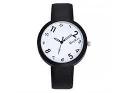 Reloj De Cuarzo De Aleación Con Dial Redondo Para Estudiantes Mcykcy (blanco)