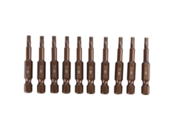 Conjunto De Bits Parafusadeira Elétrica Hexagonal Magnética 50mm H6.3 (10pcs)