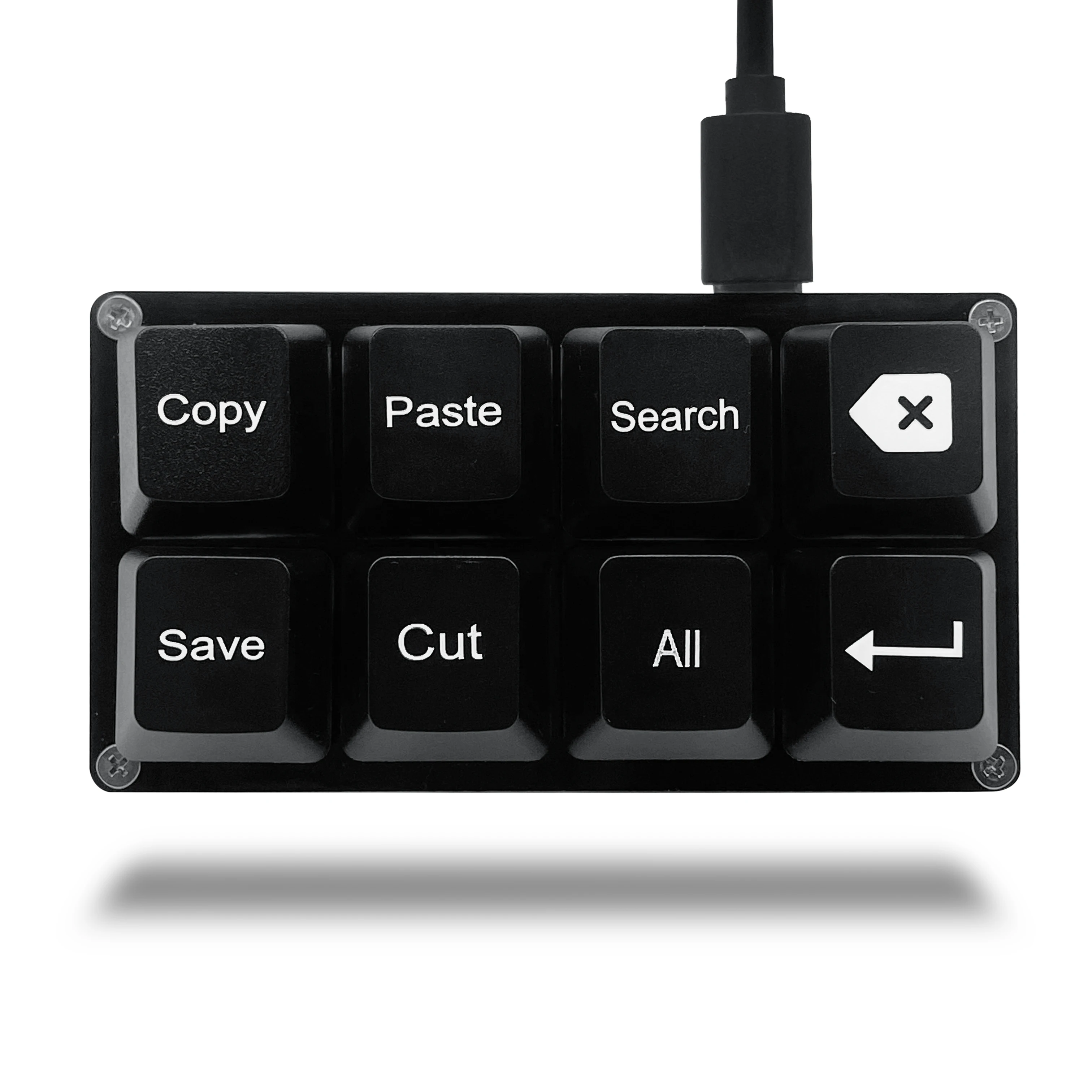 (negro) Teclado Numérico De 8 Teclas Con Teclas De Acceso Directo Y Teclas Programables Teclado Mecánico Para Juegos De Una Mano.