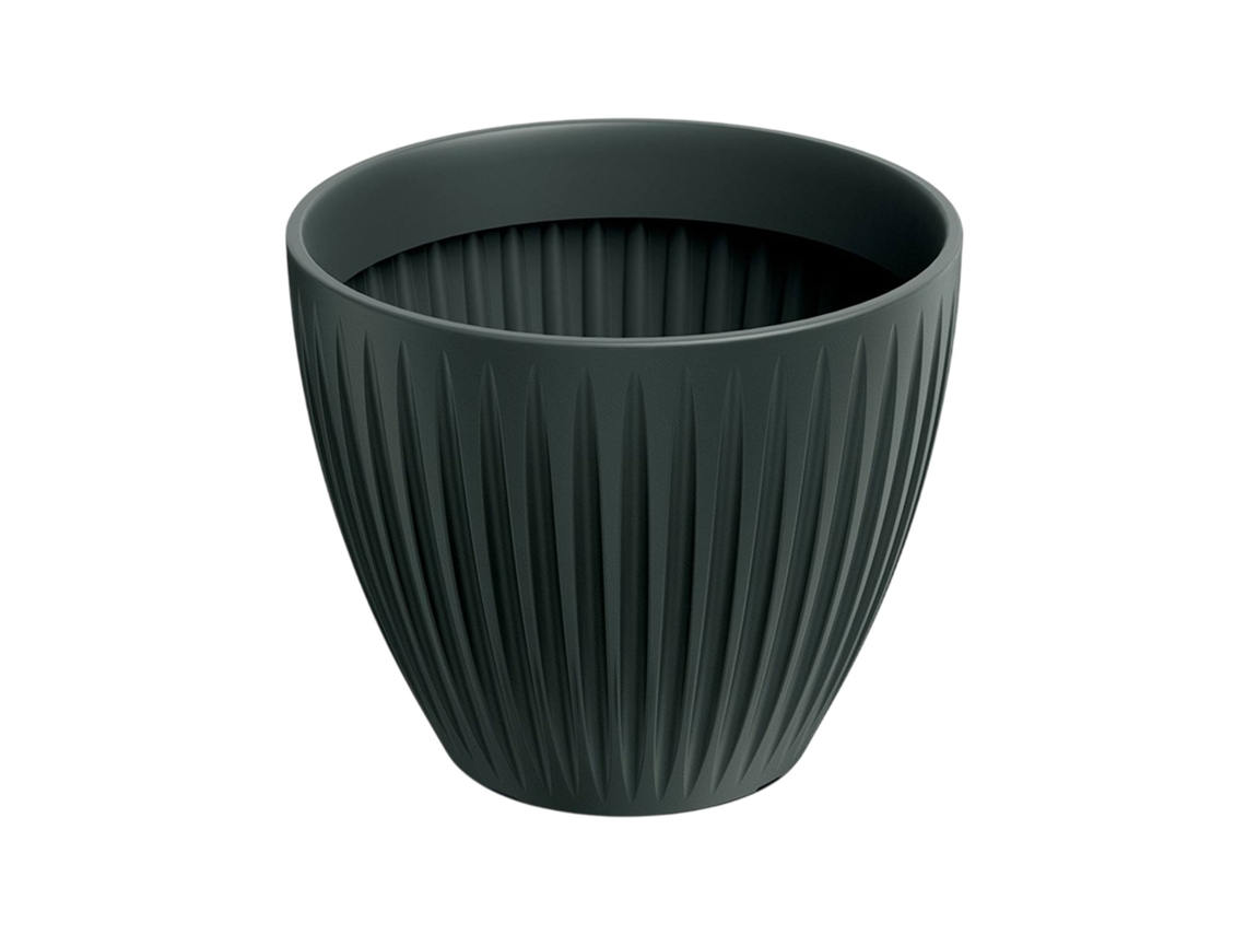 Jarrón redondo rotomoldeado Well Home Latia Ø30x25 Antracita