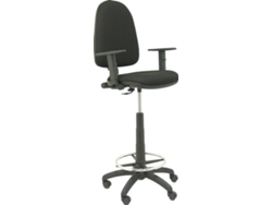 Silla de Escritorio Alta PIQUERAS Y CRESPO Ayna Negro (Brazos regulables - Tejido)