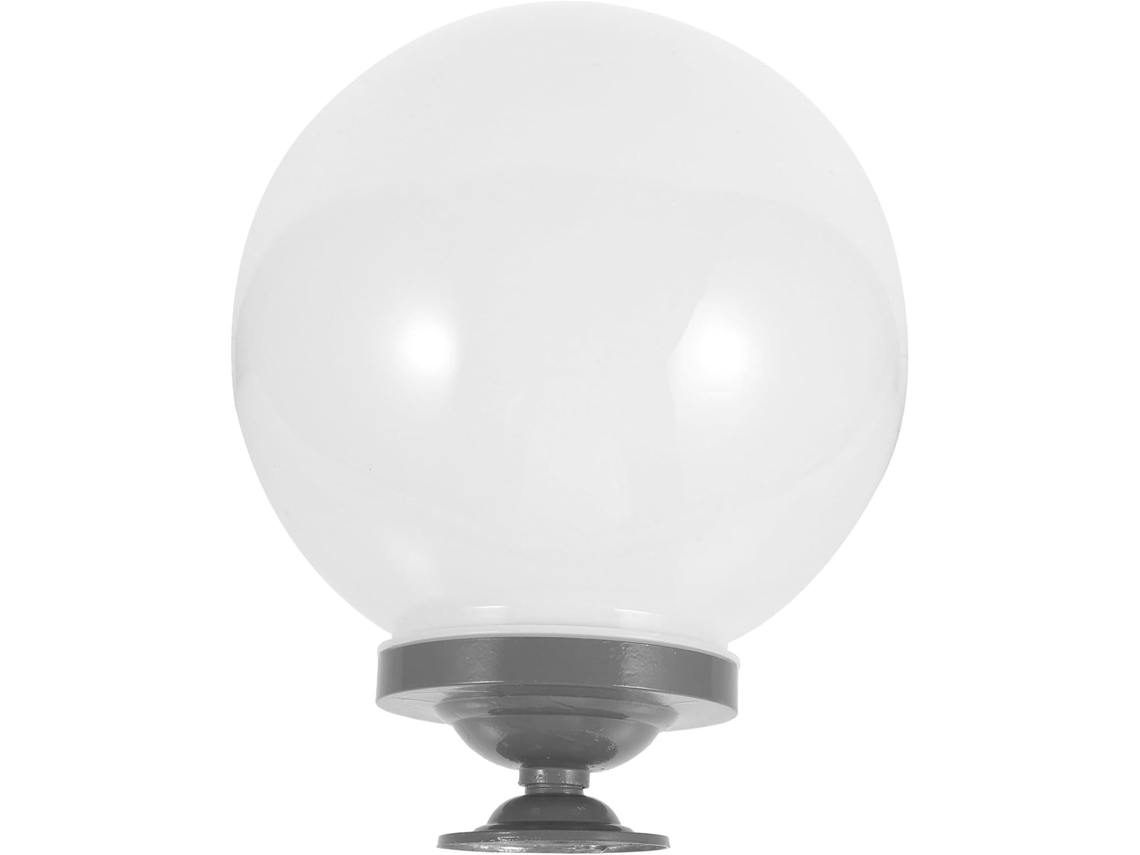 Cubierta Ligera De Acrílico Blanco Con Base Estable, Resistente Al Agua Y Al Polvo Para Lámparas.