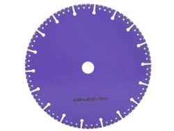 Disco de corte diamantado bronzeado a vácuo para azulejos cerâmicos, 230 mm de diâmetro, lâmina de serra e rebolo.