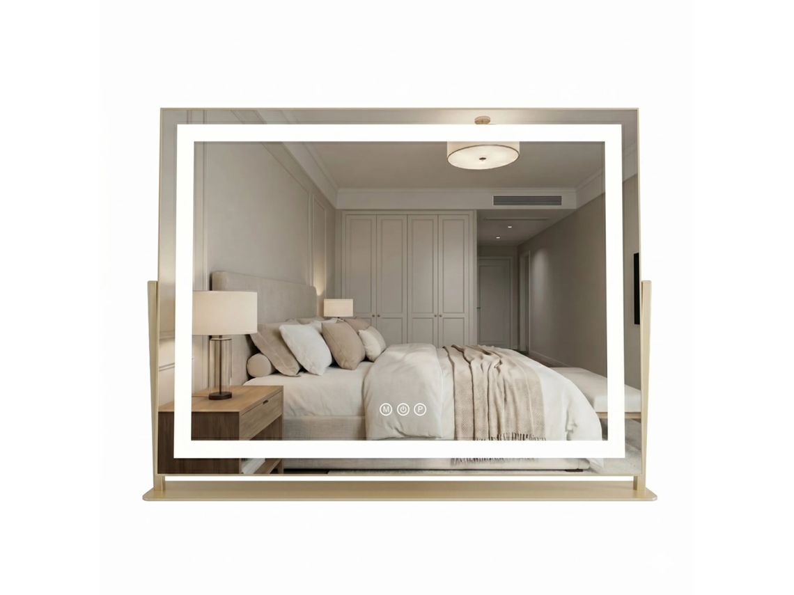Espejo Rea Studio Gold 58x45 Led