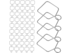 Clips Fijación Lámparas Araña Plata 14 Acero Inoxidable 304 Conectores Metálicos Resistentes Colgar Cristal