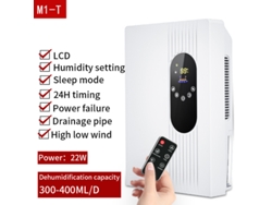 Deshumidificador y purificador de aire eléctrico silencioso de 2,5 l para uso doméstico (2,5 l)