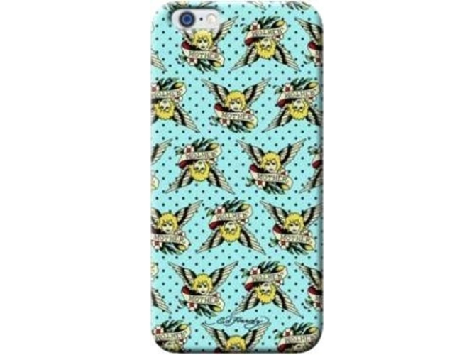 Funda iPhone 6, 6s, 7, 8 ED HARDY Soft Angel Azul