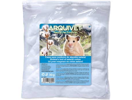 Nido para Roedores ARQUIVET (Blanco - Algodón)