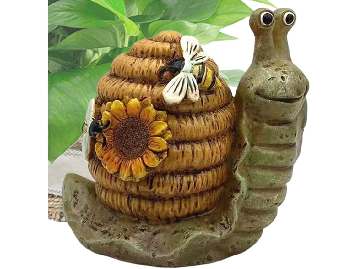 Figuritas De Animales De Resina Estatua De Caracol Para Exteriores Decoración Creativa Para Escritorio, Estatua De