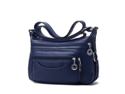 Bolso de hombro informal para mujer en piel sintética con múltiples bolsillos (azul oscuro) Eifson