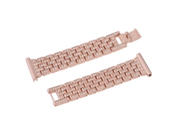 Correa de reloj con hebilla plegable de diamantes de imitación para Fitbit Versa