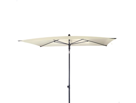 AKTIVE Sombrilla rectangular balcón inclinable 200x125 cm crema UV30