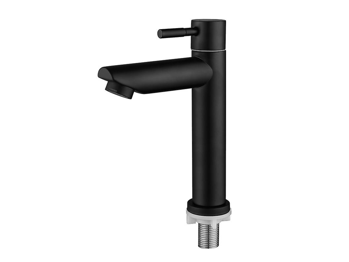 Grifo De Baño De Acero Inoxidable Solo Agua Fría Duradero Para Lavabo Con Diseño Moderno Y Sistema De Filtrado Cerámico
