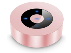 Altavoz Bluetooth portátil, minialtavoz inalámbrico con ranura para tarjeta SD y entrada auxiliar, color rosa Yizhood