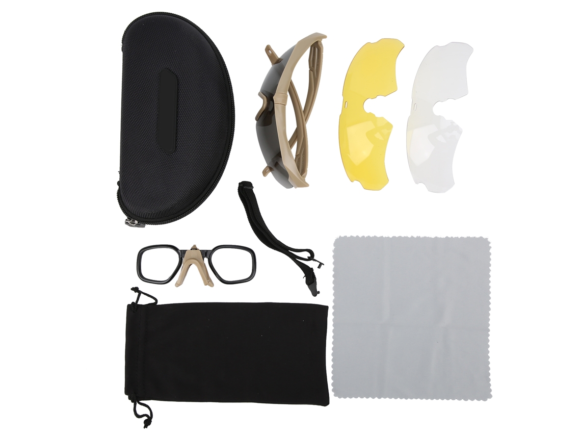 Gafas Tácticas Al Aire Libre Resistentes A Impactos Con Lentes Intercambiables Anti-explosión