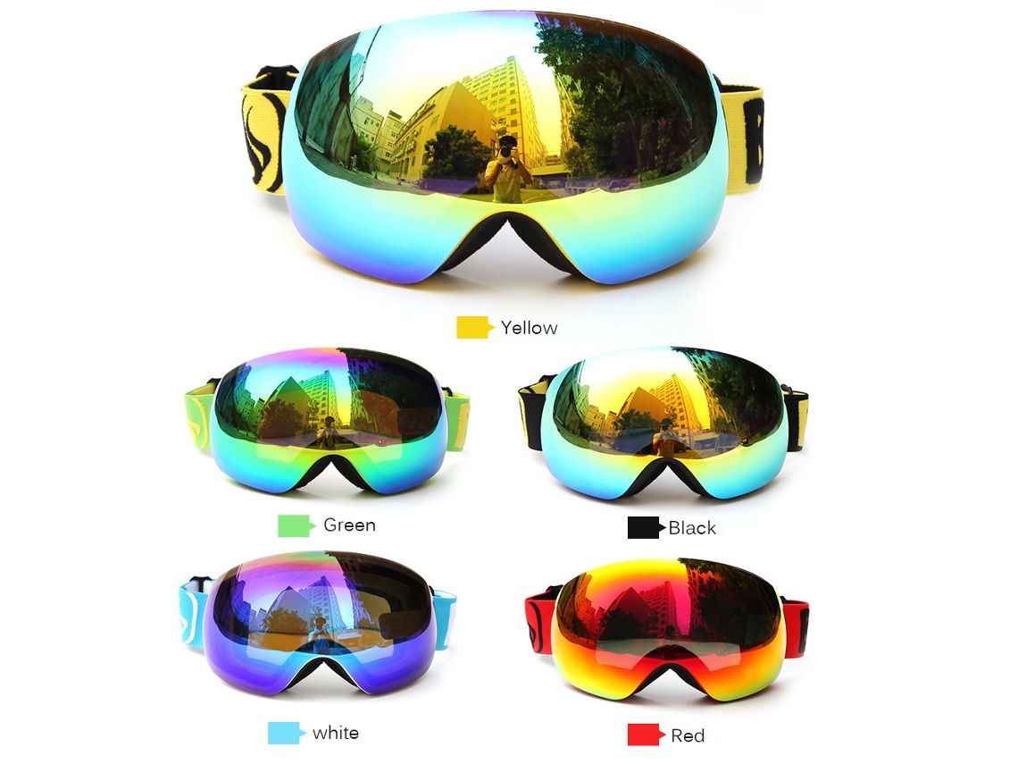 Óculos De Ski (proteção Uv400, Lente Desmontável)