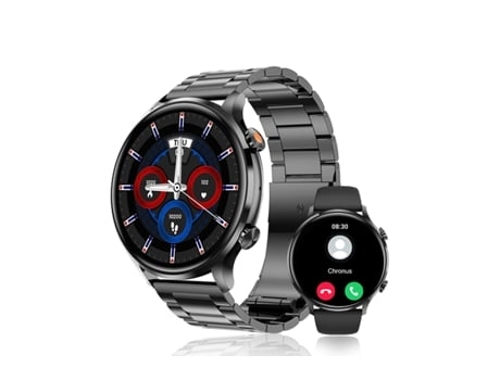Smartwatch AUJEZON Qs40 1 39 Pulgadas Bluetooth Llamada Fitness Tracker Hombres Negro