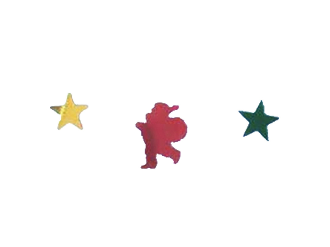Confeti navideño para decoración de mesa con copos de nieve y Papá Noel RNEMITERY