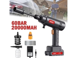 Hidrolimpiadora a batería, Bravolu MAX 580 PSI Hidrolimpiadora portátil de alta presión con kit, hidrolimpiadoras con batería de 4.0 Ah y rotativa