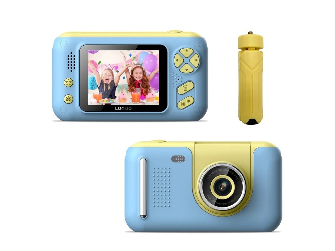 Cámara de fotografía infantil de 4000 W, HD, píxeles, 24 pulgadas, lente abatible con trípode, color azul Yizhood