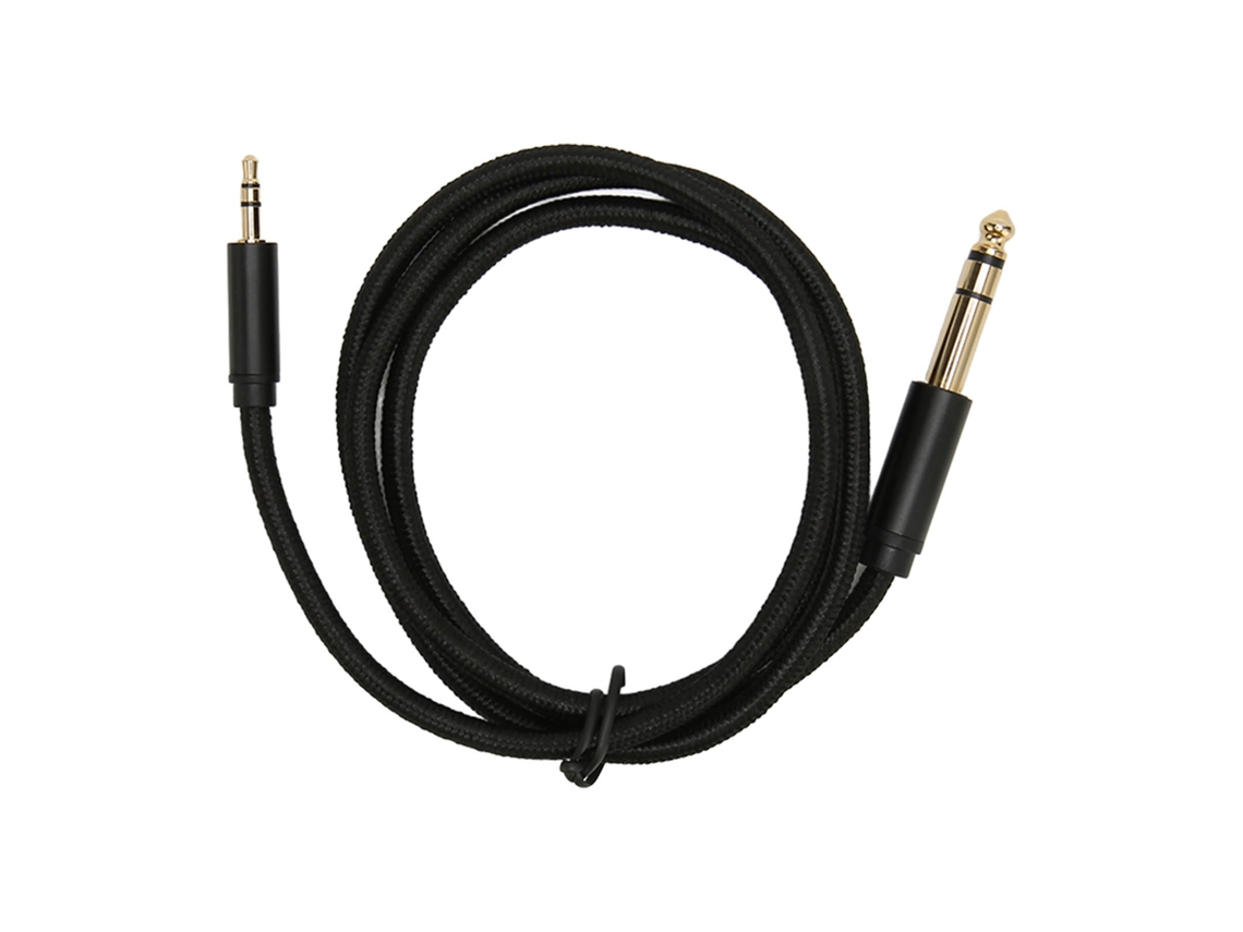Cable De Audio Estéreo Bidireccional De 3,5 Mm A 6,35 Mm, Conector Macho De 1 4" A 1 8" Para Amplificadores, Guitarras