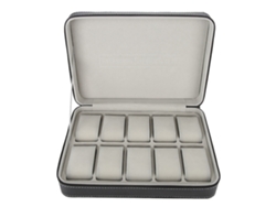 Caja De Almacenamiento Para Relojes Ligera Y Portátil Con 10 Compartimentos, Ideal Para Viajes.