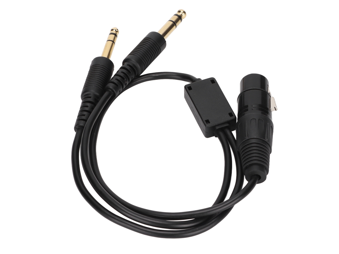 Adaptador De Cable Xlr A Ga De 5 Pines Con Doble Conector Para Auriculares De Vuelo Airbus