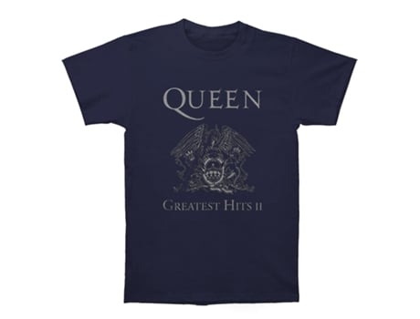 Camiseta ROCKINSTONE Queen Greatest Hits II azul marino (S)