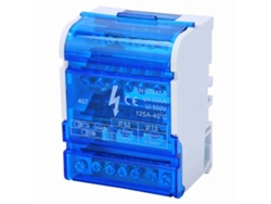 Caja De Distribución Terminal Din Rail Nivel 4 Monofásica Com Tampa Transparente