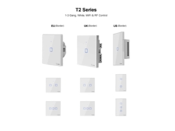 2026-interruptor Inteligente Sonoff T2 Wifi, 1/2/3 Interruptores, Control Remoto 433mhz, 100-240v, Hogar Inteligente