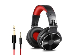 Auriculares Bluetooth Szsmart Oneodio Pro 10 (micrófono supraaural con cable rojo)