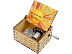 Caja De Música "eres Mi Sol", Regalos Únicos Para Mamá/hija/esposa, Manivela De Madera Vintage (marrón)