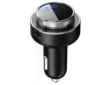 Reproductor Bluetooth para automóvil, Cargador de automóvil MP3 Transmisor Bluetooth 5.0 para automóvil Kit de manos libres con llamada Bluetooth C...