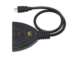 Conmutador Hdmi 4k Con 3 Entradas Y 1 Salida, Divisor Compatible Con 4kx2k60hz, Tmds 8,91 Gbps.
