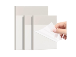 Notas Adhesivas Transparentes, 150 Hojas, 3 Tamaños, Impermeables, Autoadhesivas.
