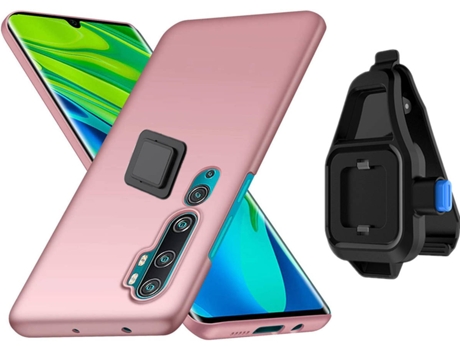 Funda Xiaomi Mi Note 10 Pro Turtleshell con Soporte de Cintura Rosa