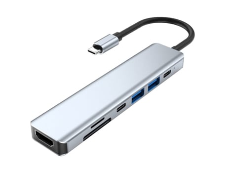 USB C Docking Station Hub Monitor único 4K/30Hz HDMI para Macbook/Dell/HP Portátil 7 en 1 con PD100WUSB3.0USB2.0USB-CSDTFD DUDAO