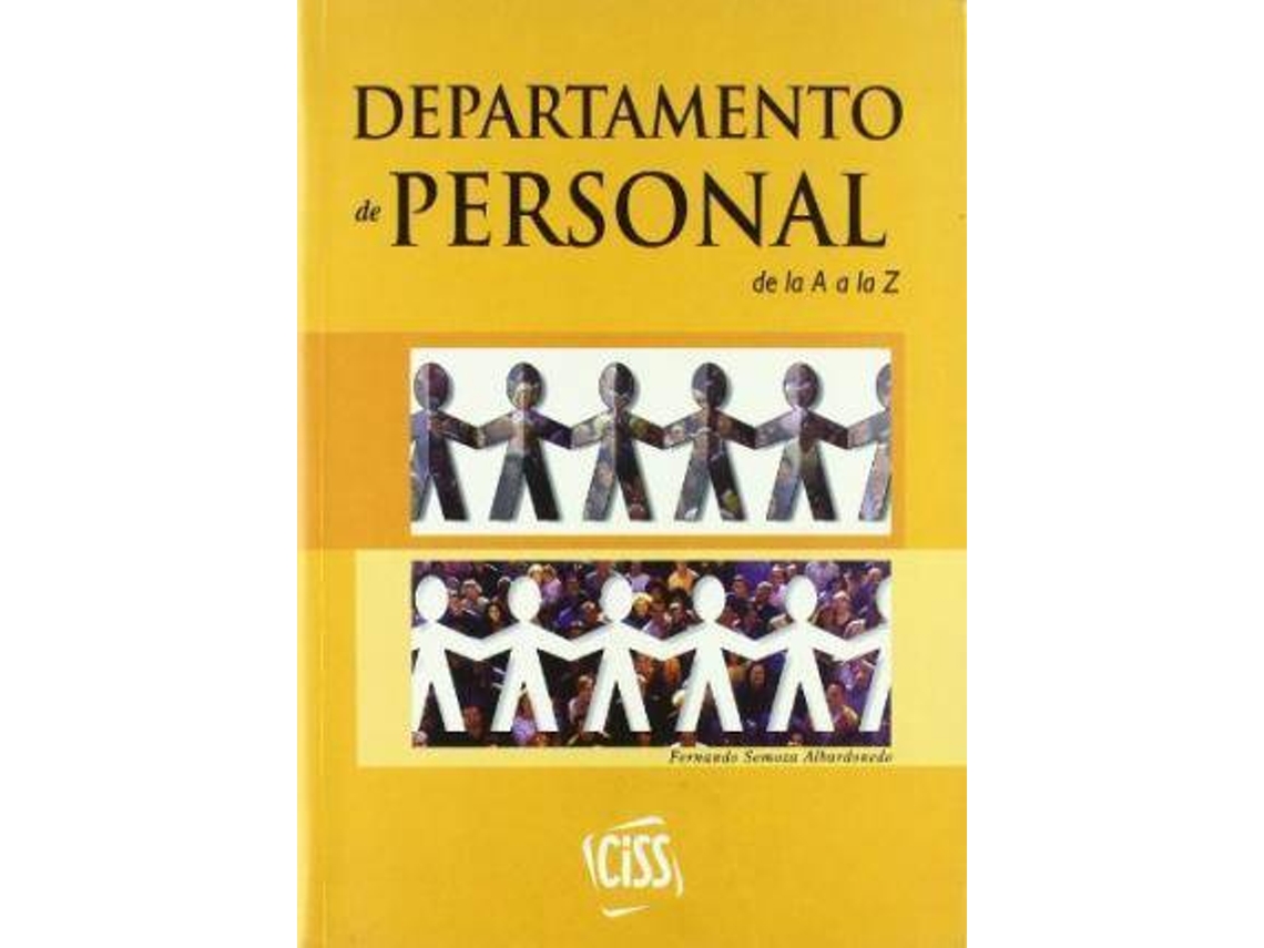 Libro Departamento de personal de la "A" a la "Z" de Fernando Somoza Albardonedo (Español)