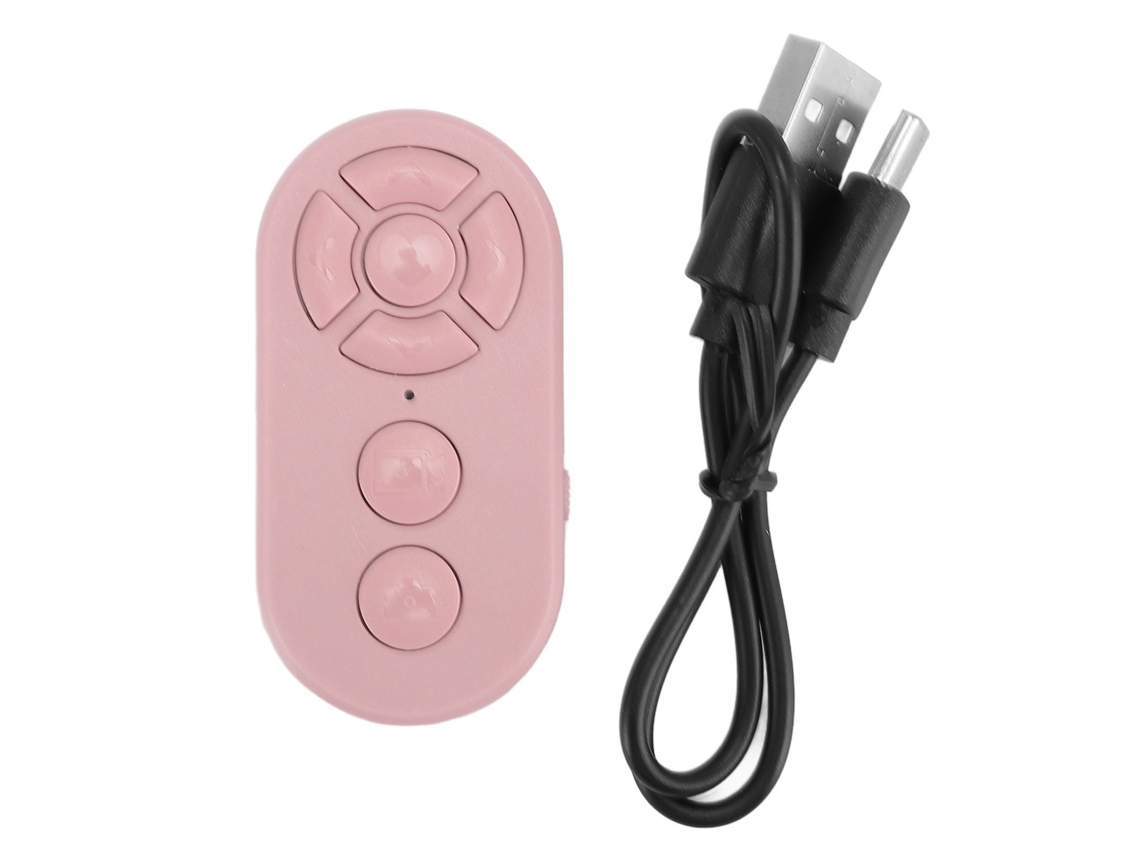 Control Remoto Bluetooth Para Buscapersonas, Disparador De Cámara Y Grabadora De Vídeo Para Android - Rosa