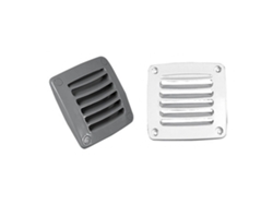 Grade de Ventilação Quadrada Prateado 92 X 92 Mmplastimo