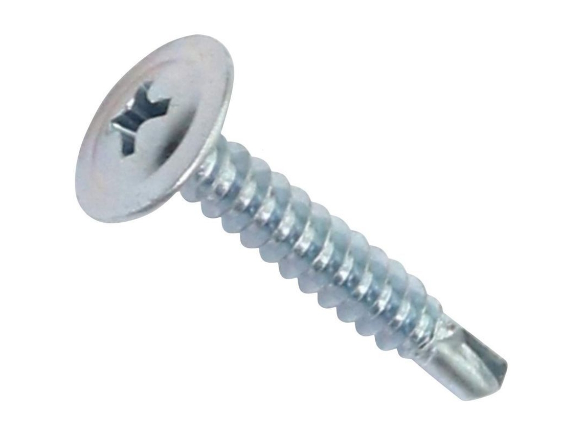Juego De 100 Tornillos Autoagujeros Acero Zinc Ø4.2x25mm Cabeza Redonda Ph Para Metales Y Reformas