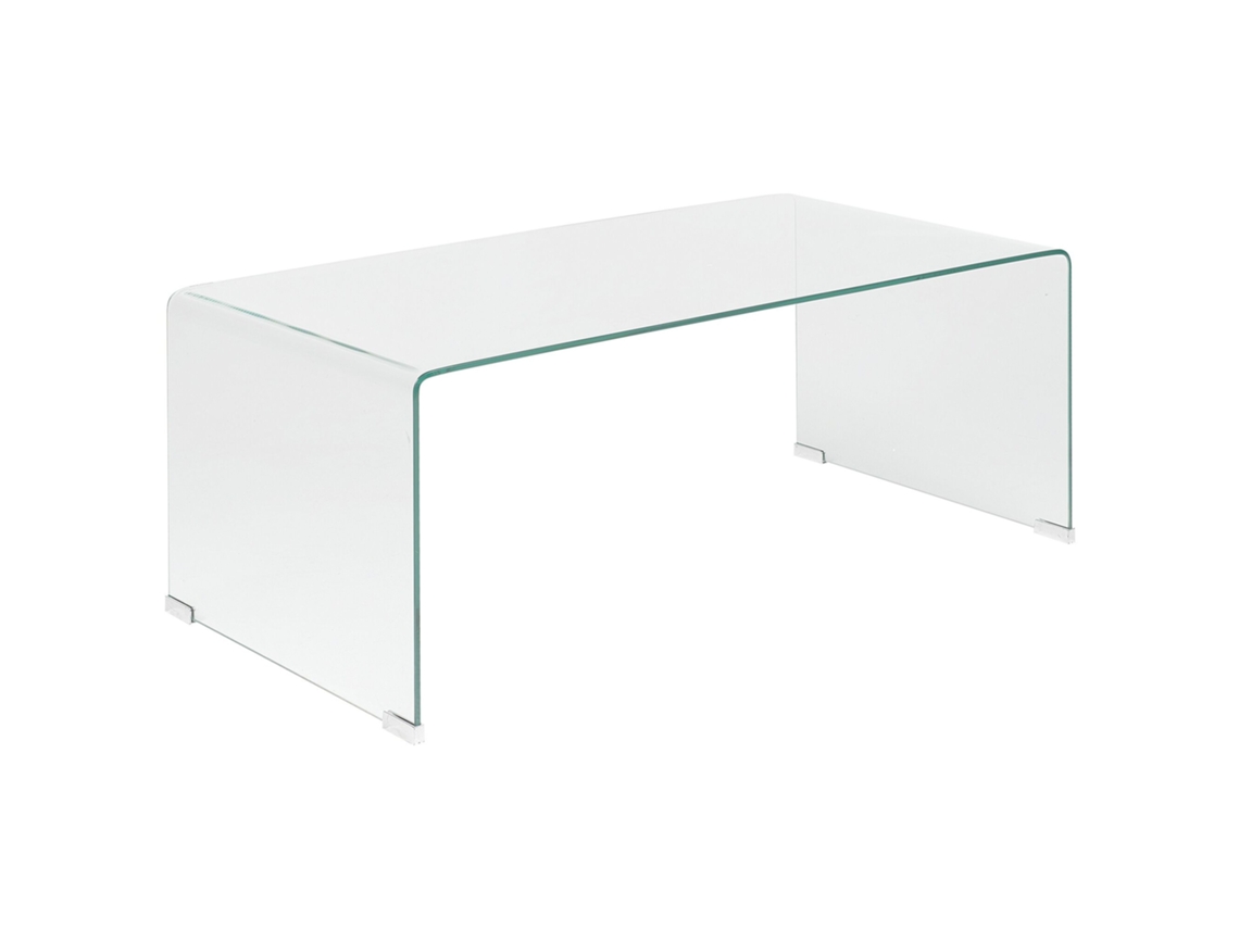 Mesa auxiliar BELIANI Kendall de Vidrio templado Transparente 50x100x40