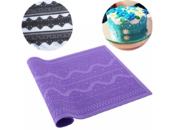 Moldes De Silicona Reutilizables Para Pasteles Con Forma De Encaje - Utensilio Para Hornear Pudines Y Pasteles 39,5 X 20 Cm