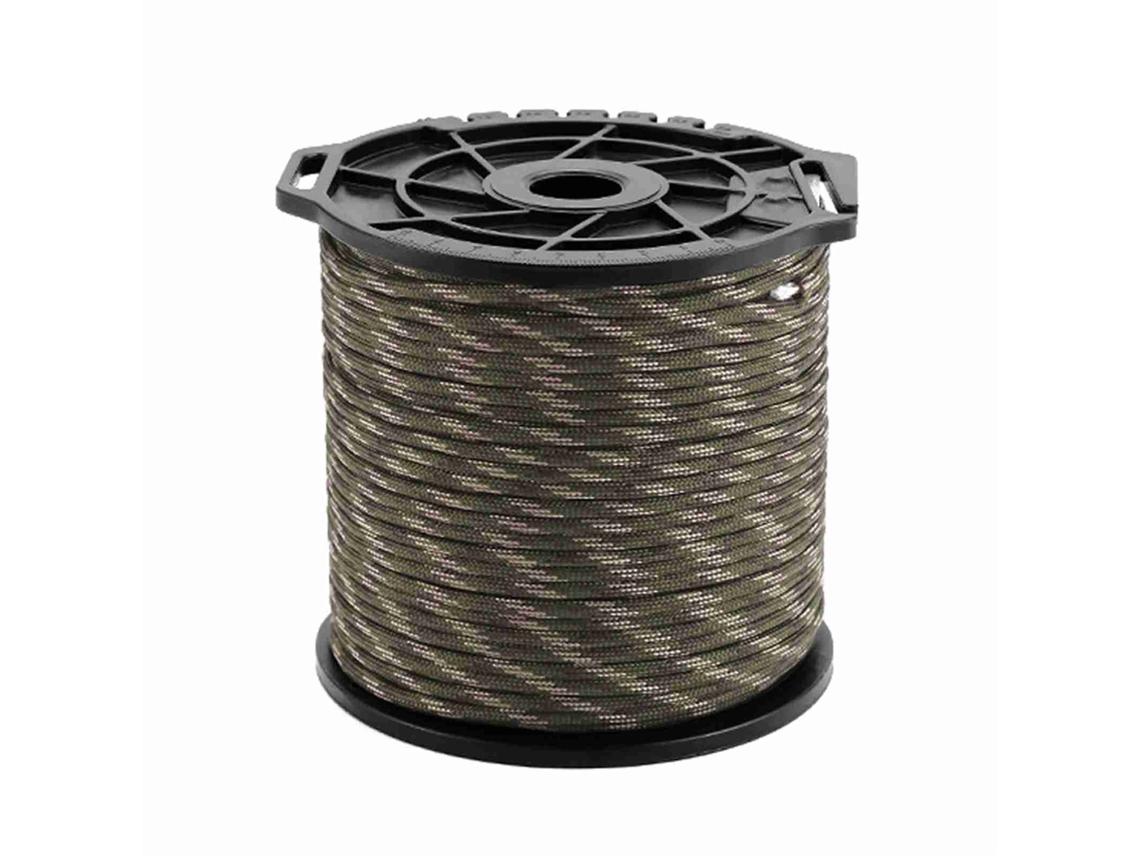 Cuerda De Paracord De 4 Mm Y 9 Núcleos Con Carrete Multifuncional Para Camping, Lavandería Y Montañismo, 100 M