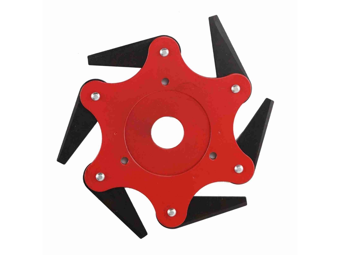 VYLARA Cabeça De Corte Com 6 Lâminas 2,5 Cm Diâmetro Interno Cabeça De Nylon E Aço Manganês Para Ferramenta De Jardim Vermelho