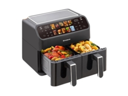 Freidora eléctrica de doble cesta, control táctil LED, horno de 2000 W, fabricante OEM de la UE