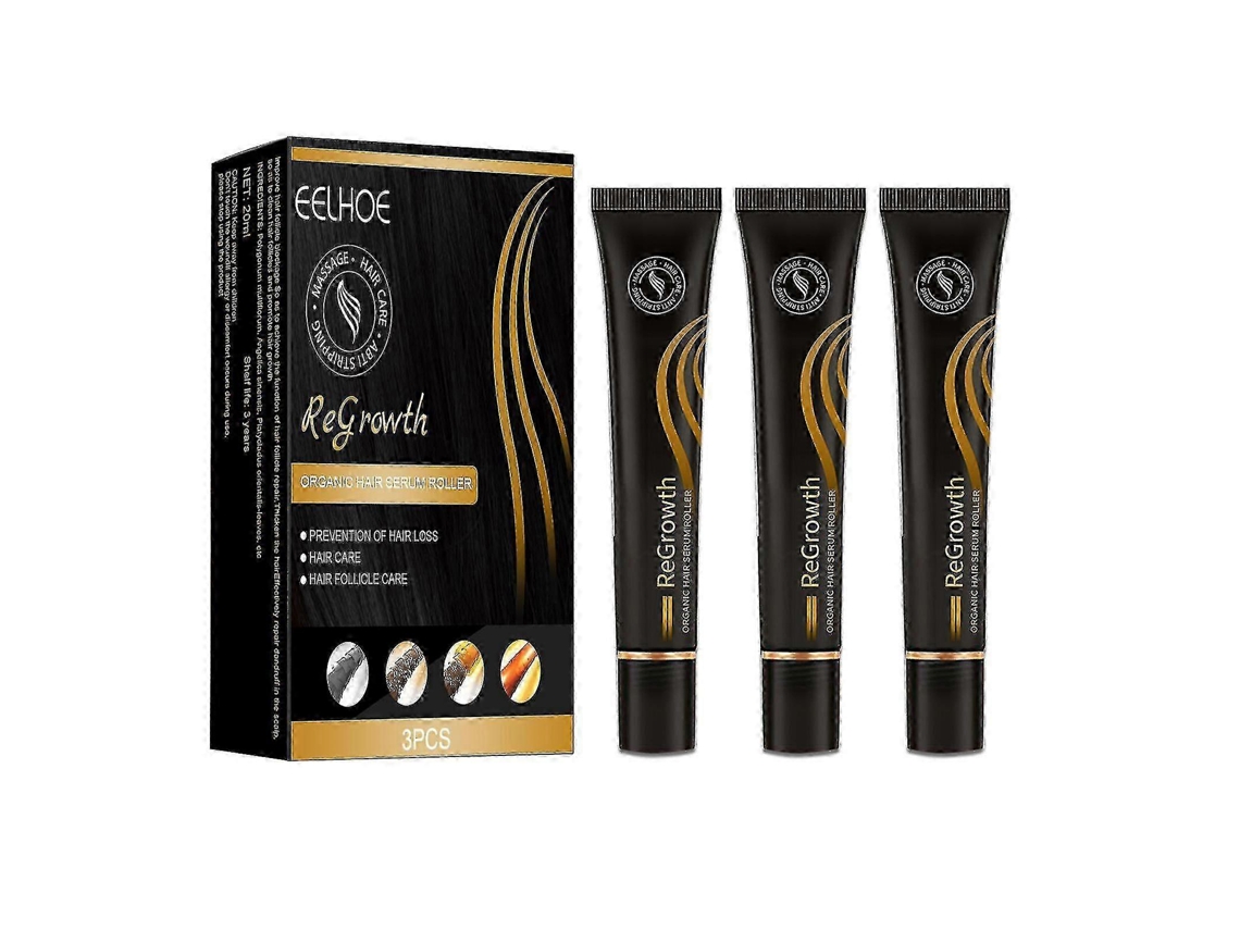 3pcs—of Roll-on Hair Care Solution Massage Densifies Hair, Polygonum Multiflorum To Prevent Scalp And Hair Root Nutri
