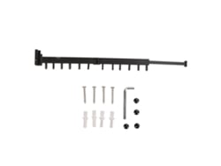 Perchero de pared retráctil de aluminio, sin agujeros, para secar la ropa, para balcón interior, 2 pliegues