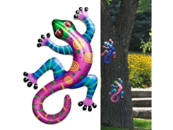 Decoración De Pared Con Forma Gecko Hierro, Del Hogar, Obra Arte Colgante Para Exteriores, Ideal